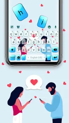 Dating Love SMS Keyboard Theme android App screenshot 3